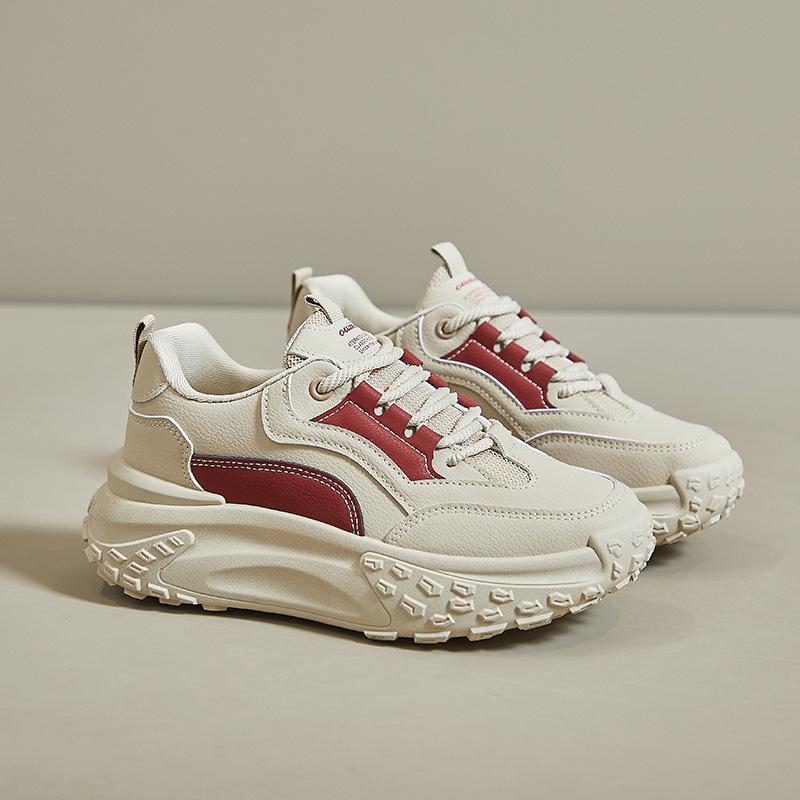 Корейский тренд женские маленькие белые туфли весна новые дышащие кроссовки на платформе старые папины туфли студенческие скейтборды Zapatillas Mujer