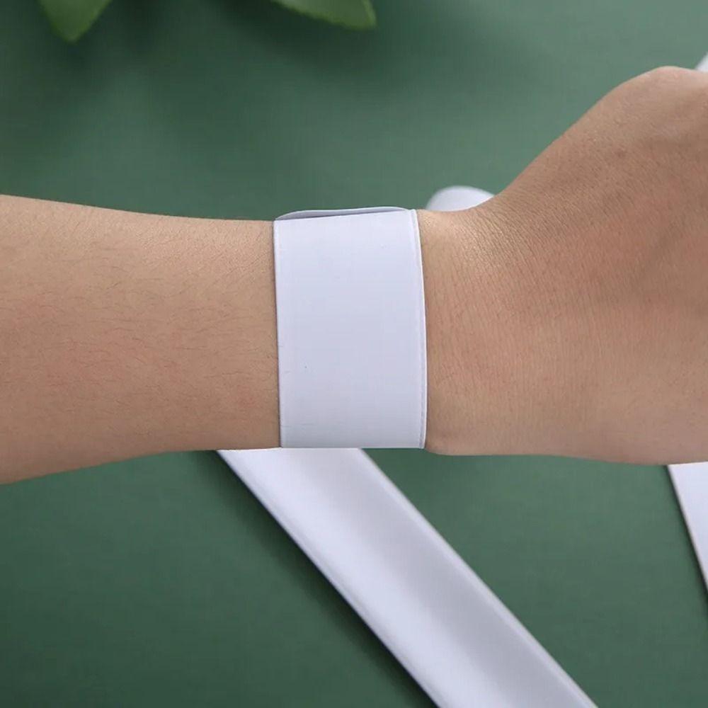 10pcs/lot DIY Blank Slap Bracelets Painting Wristbands Party Decoration Slap Wristband  Adult