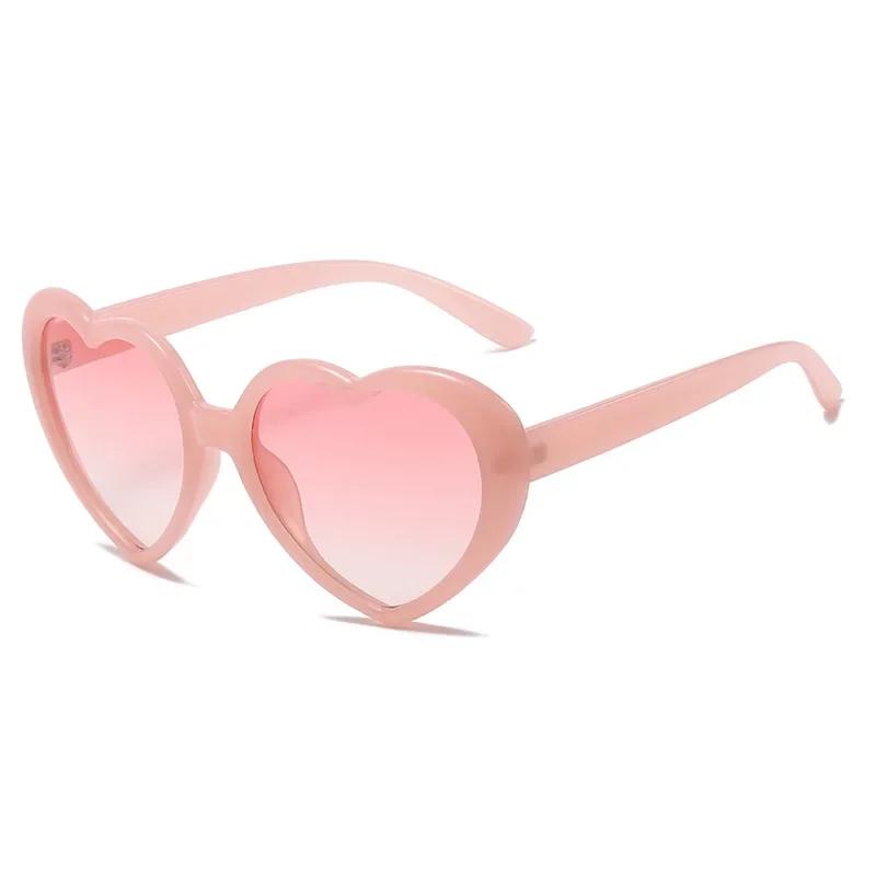 New Oversized Heart Shaped Polarized Sunglasses Uv400 Cute Trendy Love Fashion Eyewear For Women