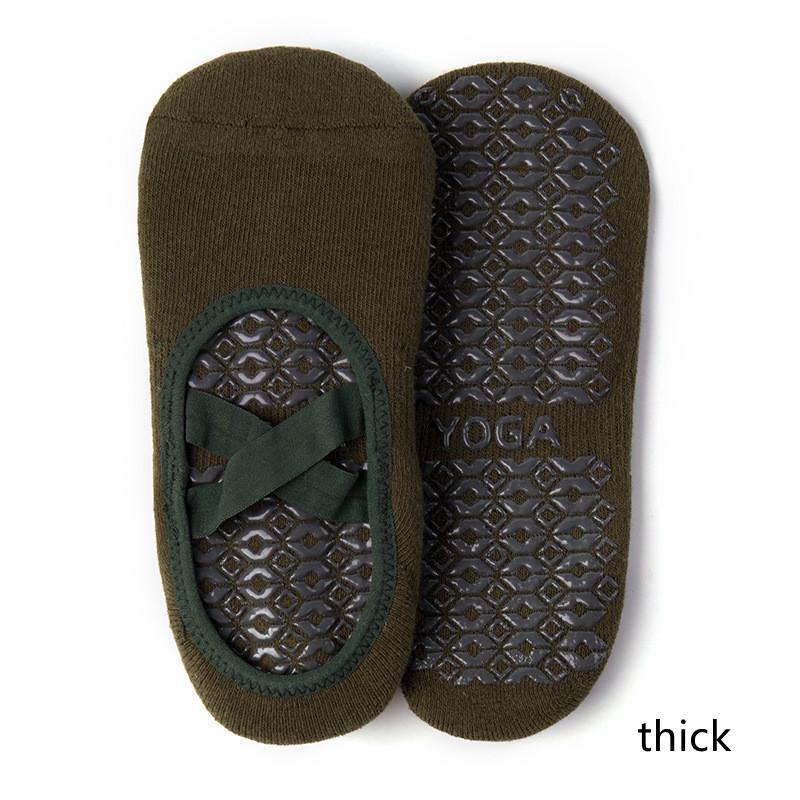Women Yoga Anti-slip Socks Ladies Ventilation Ballet Dance Gym Fitness Pilates Cotton Socks