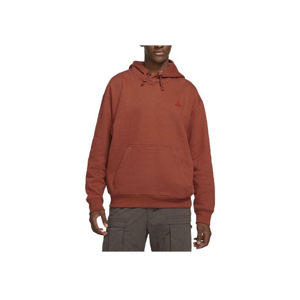 Nike Sportswear Club Fleece Men's Loose Fit Full-Zip Hooded Jacket Red Brown CW4490-670