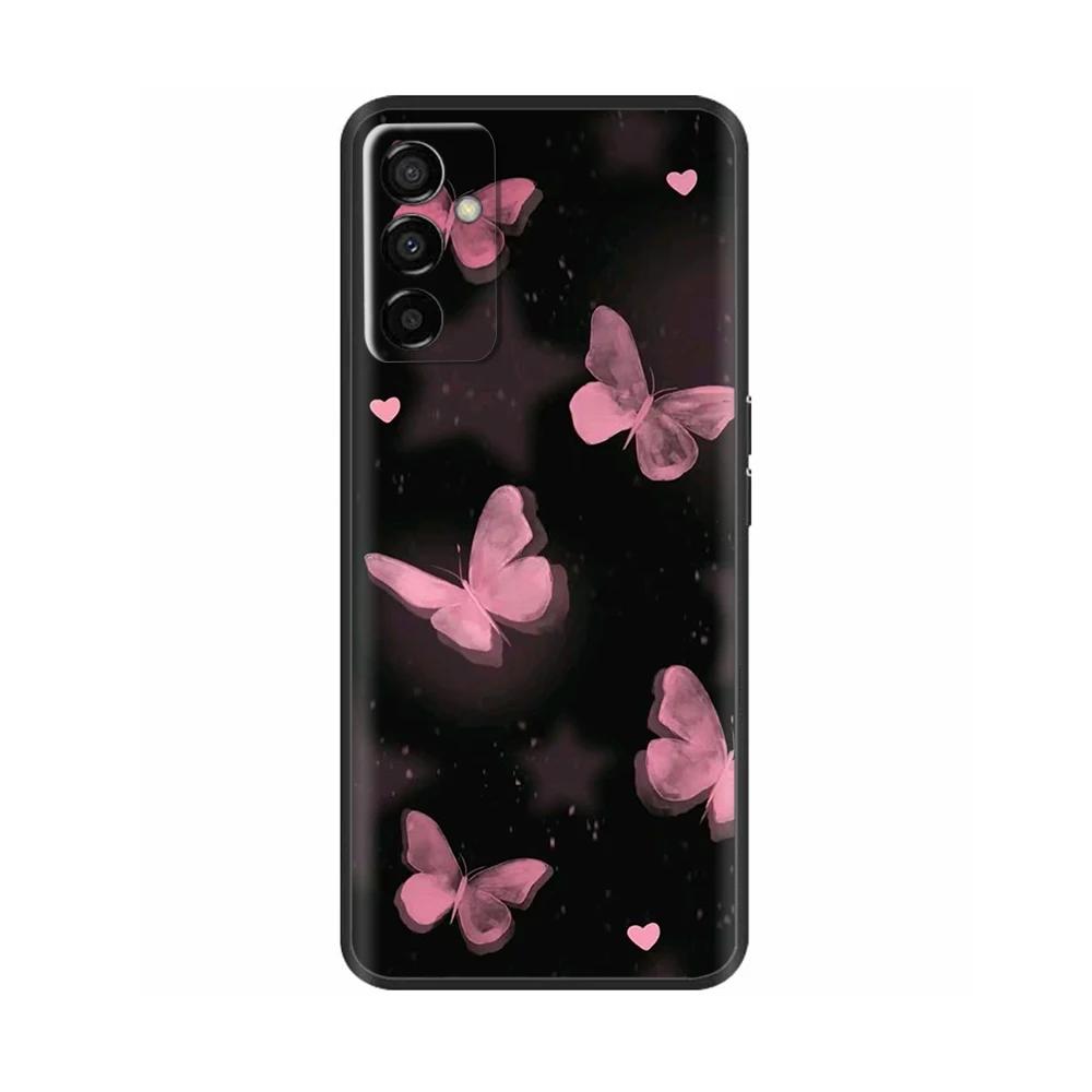 Для Samsung Galaxy M13 4G Чехол Мультяшный Мягкий Жидкий Силикон Задние Крышки Для Samsung M13 Чехол M 13 Защита Камеры Телефон Funda