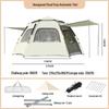 Hexagonal Automatic Folding Tent: Quick Open, Rainproof, UV-Protective, Portable for Outdoor Camping and Beach.