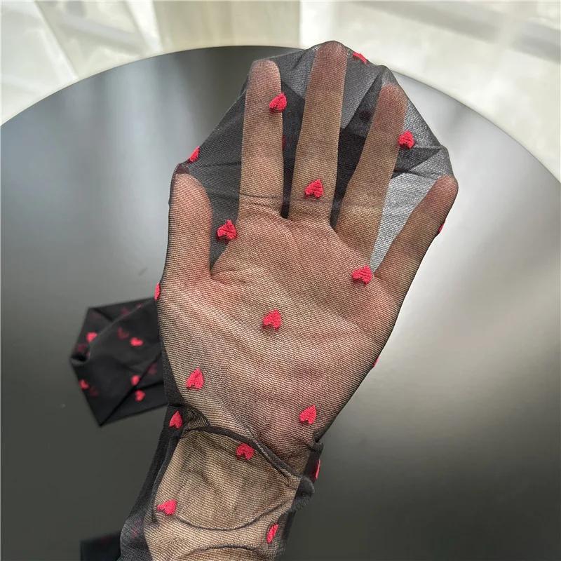 1 шт. колготки женские ультратонкие красные чулки в форме сердца сексуальные чулки дышащие удобные длинные черные чулки для женщин