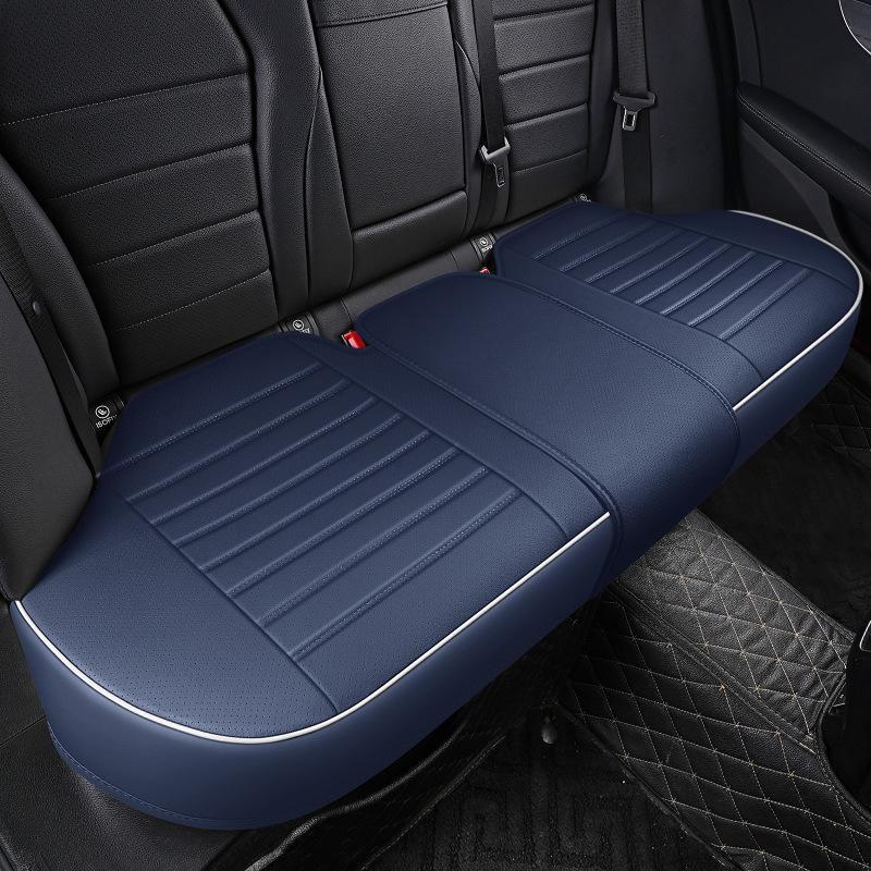 Комплект кожаных чехлов для автомобильных сидений 3D, цельный, без спинки, дышащий, универсальный, подходит для всех сезонов, маленький размер