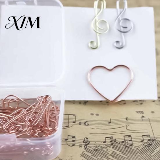 Clips 10Pcs/Set Paper Colorful Smooth Music Symbol Shape Pins Durable Rust Resistant Ticket for Table Box