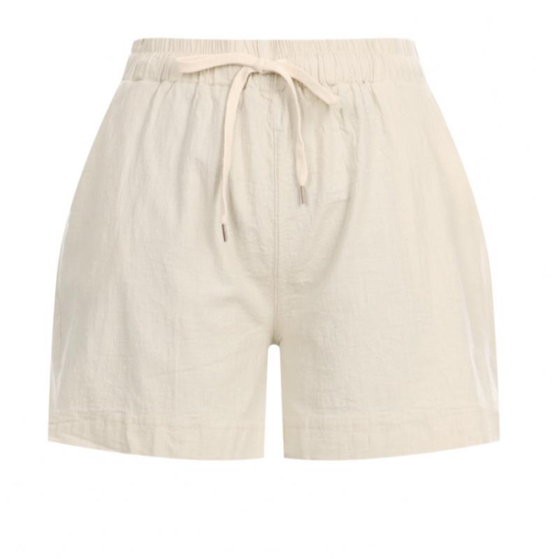 Shop Women Waistband Pocket Vacation Shorts Khaki Pic Wpt 20651
