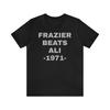 Ali Frazier T-shirt, Frazier beats Ali T, Ali t-shirt, Frazier shirt, boxing t-shirt, old school T, wbc, ufc, Unisex Jersey Short Sleeve Tee