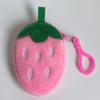 With Hook Plush Wallet Pouch Watermelon 8CM Coin Pouch Super Soft Pluhs Coin Purse  For Kids