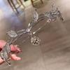 Exquisite Crystal Forehead Accessory Elegant Bride Shiny Hair Hoop Elf Rhinestone Headband  Wedding