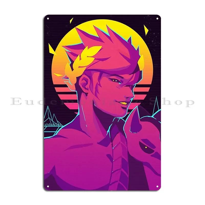 Outrun Zagreus Металлические Знаки Дизайны КиноКлуб Дизайн Таблички Жестяной Знак Постер
