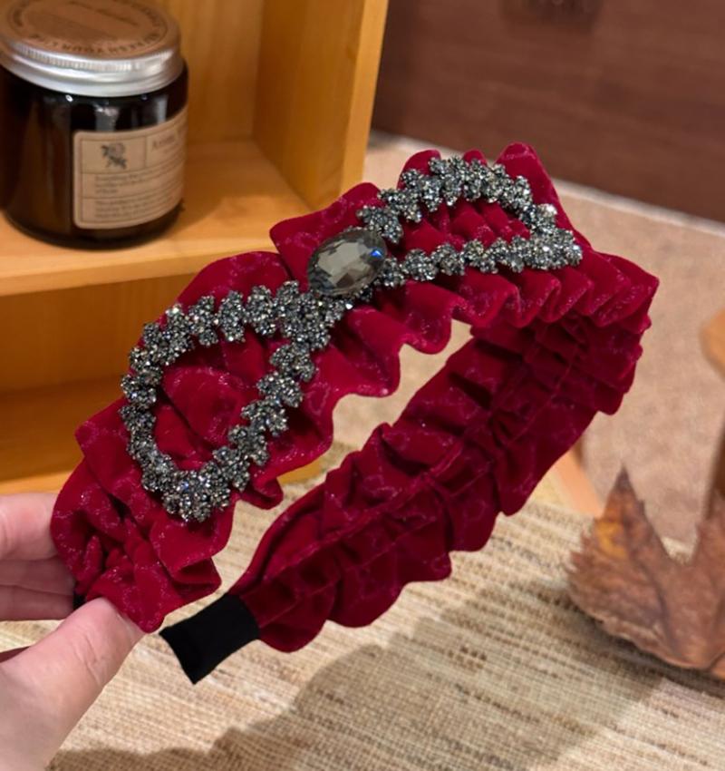 Плиссированные тканевые банты для волос для женщин, элегантные французские темпераментные повязки на голову, аксессуары для волос