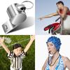Professional Stainless Steel Whistles With Rope Sport Whistle Football Referee Whistles Sport