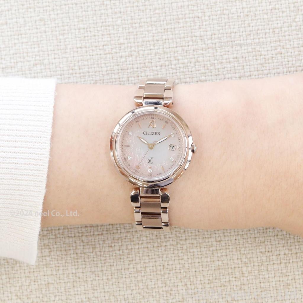 Citizen XC Waterproof Limited Edition Sakura Pink Women's Eco-Drive Light-Powered Radio-Controlled Watch, (ES9467-89N)