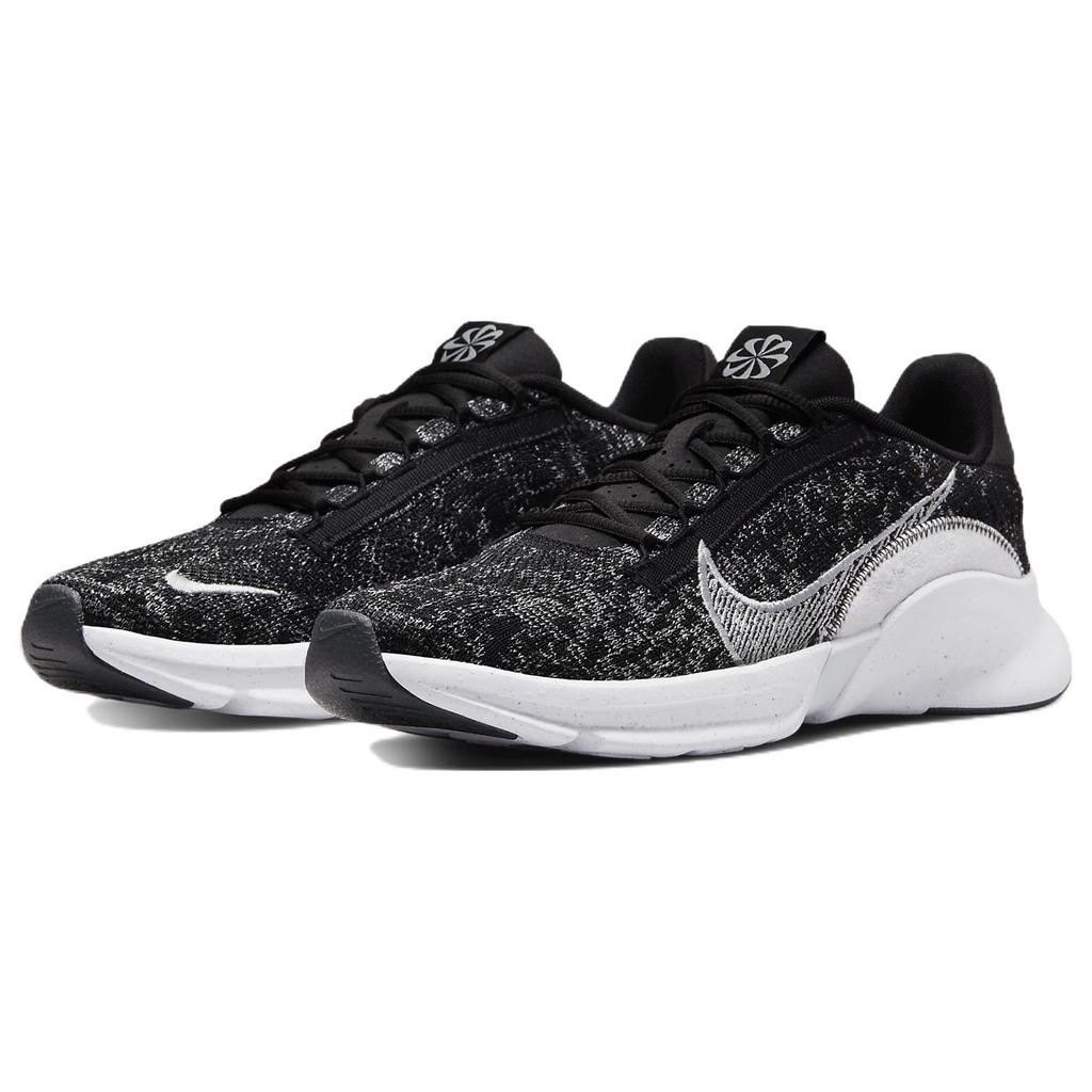 Nike SuperRep Go 3 Flyknit Next Nature Black White Men Sneakers Anthracite Pure-Platinum DH3394-010