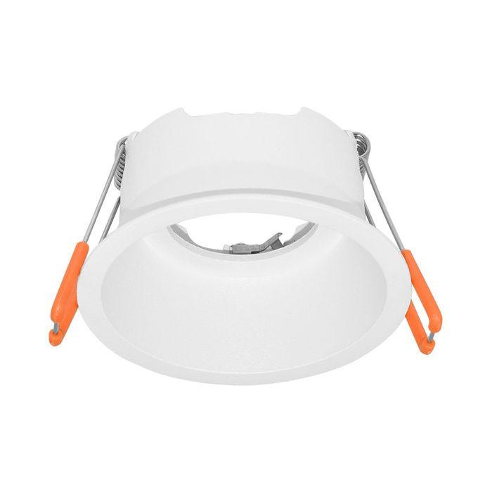 Support de spot Tetra S1 rond blanc MR16 GU10/GU5.3