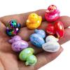 DW11 5pcs Personality Style Cartoon Cute Colorful 3D Duck Beads Cartoon Beads DIY Jewelry Diy Chain Bracelet Pendant Accessories
