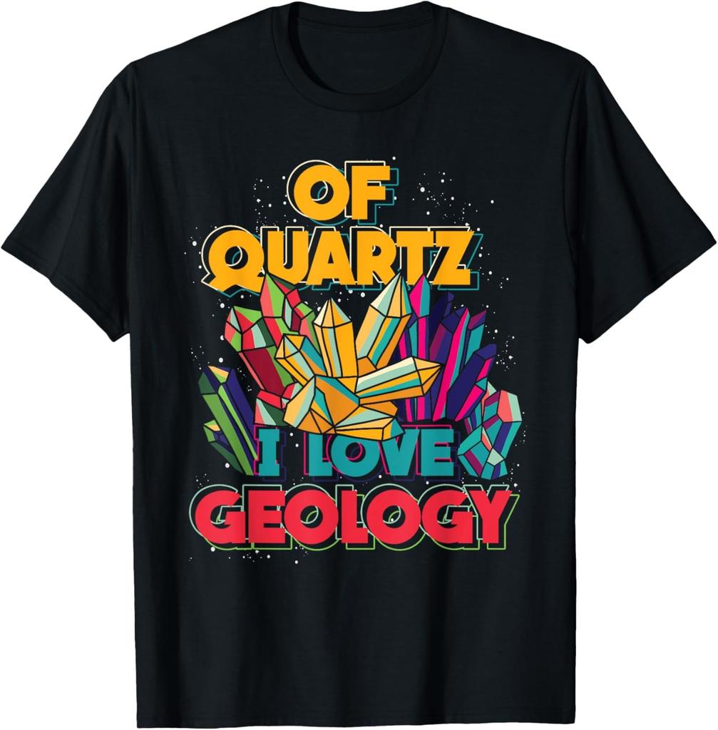 Rock Collector Valentines Day Gift Of Quartz I Love Geology T-Shirt