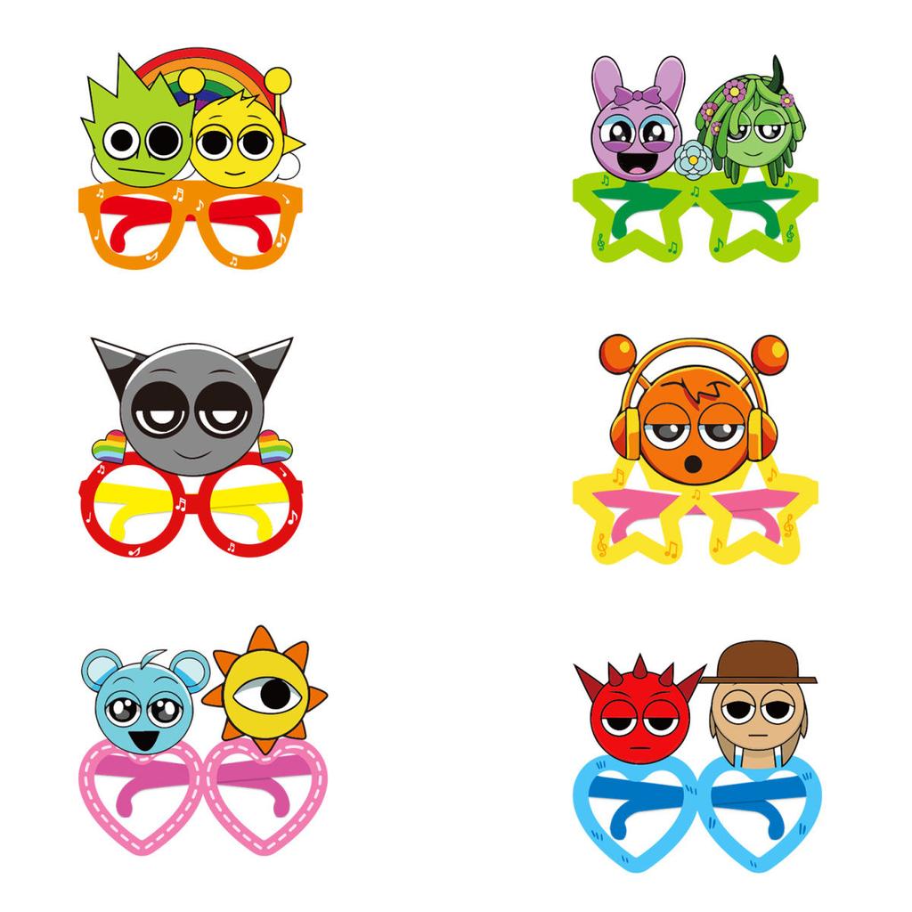 Тема ритм-бокса Украшение на день рождения для детей Украшение на день рождения Sprunki