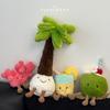 JELLYCAT Плюшевые игрушки Лимонад Кокос Очень мягкие Пальма Красный коралл Плюшевая игрушка Мультяшная кукла Домашний декор Рождественские подарки Девочка