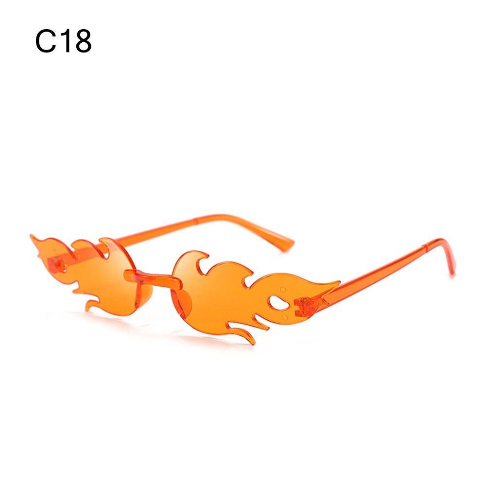 Novelty Eyewear Cosplay Party Flame Shaped Flame Sunglasses Sun Glasses Sunglasses for Women