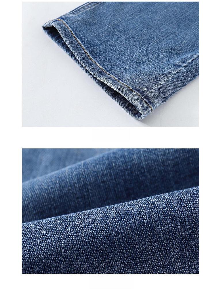 Свободные широкие джинсовые брюки в корейском стиле для девочек 2023 года на весну и осень