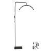 Beauty LED Light Half Moon Ring Makeup Eyebrow Remotely Controllable Lamp with Phone Stand US Plug