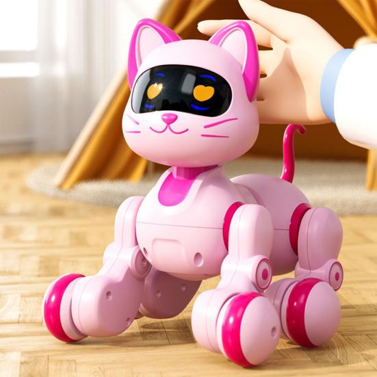 Пульт дистанционного управления робот собака игрушка программирование сенсорный интерактивный электрический умный кот 2.4GHz