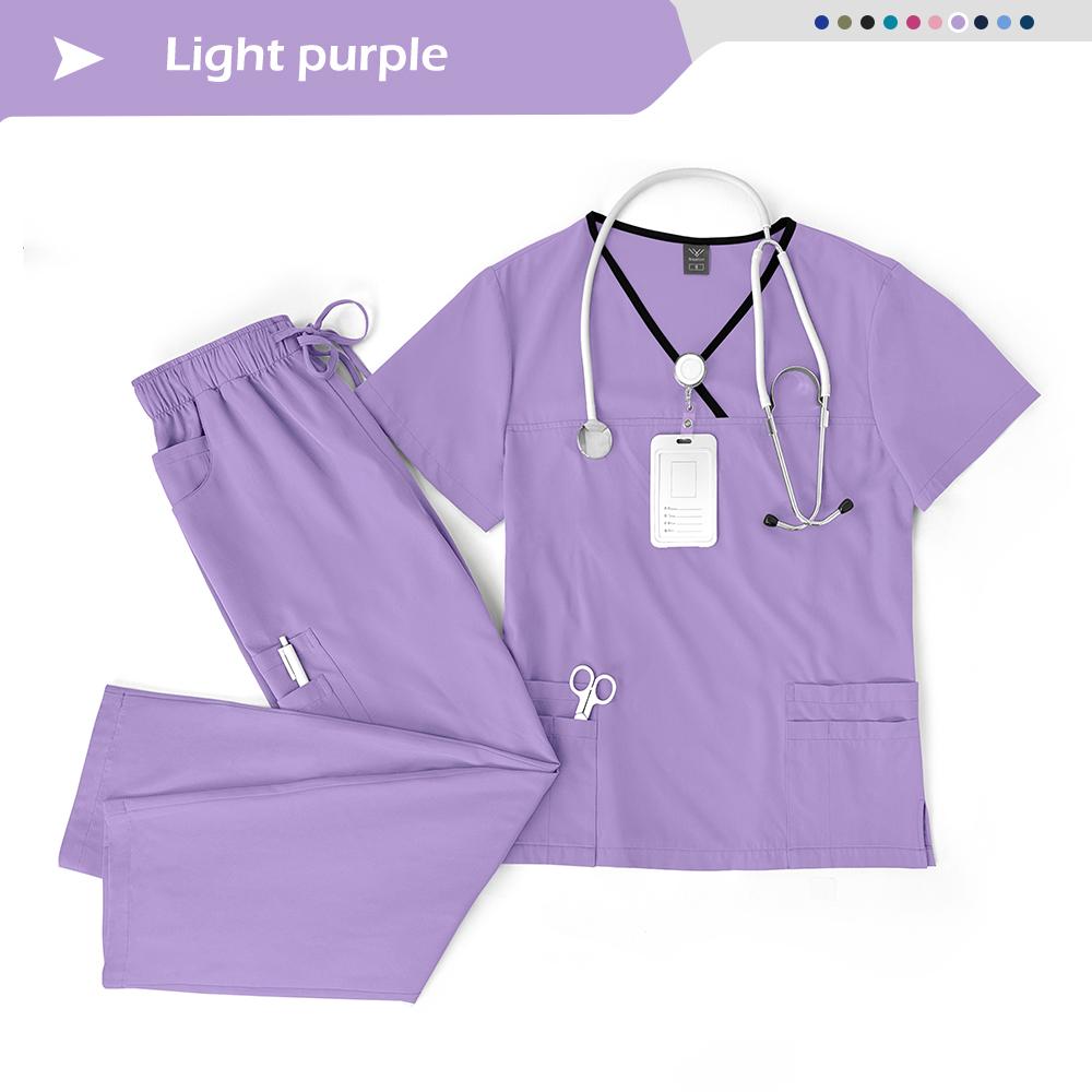 Эластичные Дышащие Товары для Кормления Хирургические Uniforms Женские Больничные Клинические Uniforms Многоцветные Короткий Рукав Одежда для Салона Красоты