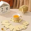 Sheep-Shaped Wooden Heat Insulation Mat Creative Anti-Scald Table Decoration For Home