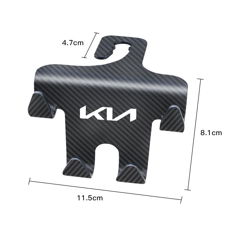 Car Interior Seat Back Hooks Double Hook Storage Accessories For KIA K9 Sportage Niro K5 Carnival EV6 EV9 EV3 K8 Stinger Forte