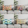 Home Decor Colorful Pattern Square Pillow Suitable For Sofa Bedroom Car Pillow Cover Cushion Rectangular Back Cushion