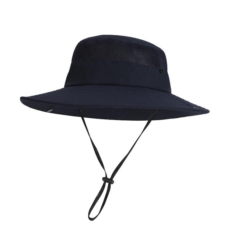 Summer Outdoor Sunscreen Hat Men's Mountaineering Fishing Big Eaves Sun Hat Quick-drying Waterproof Breathable Versatile Bucket Hat