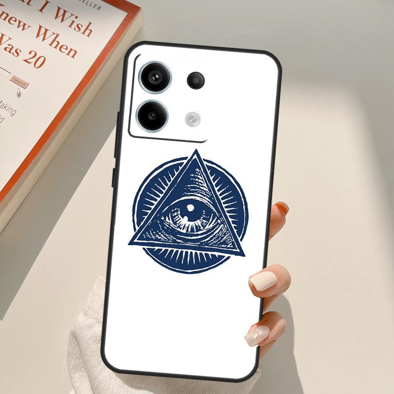 Чехол-футляр Illuminati Eye Occult Pyramid для Xiaomi Redmi Note 14 13 10 11 12 15 Pro Plus Чехол для Redmi 15 14C 12C 10C 13C 15C