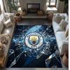 Фланелевый ковер с принтом Manchester City, нескользящий, мягкий, из полиэстера, для пола, декоративный коврик для спальни, гостиной, дивана
