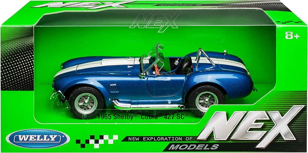 Welly Ford 1965 Shelby Cobra 427 SC Синий Литая Миниатюрная Модель Автомобиля Готовая Модель 24002W BL 1/24 /