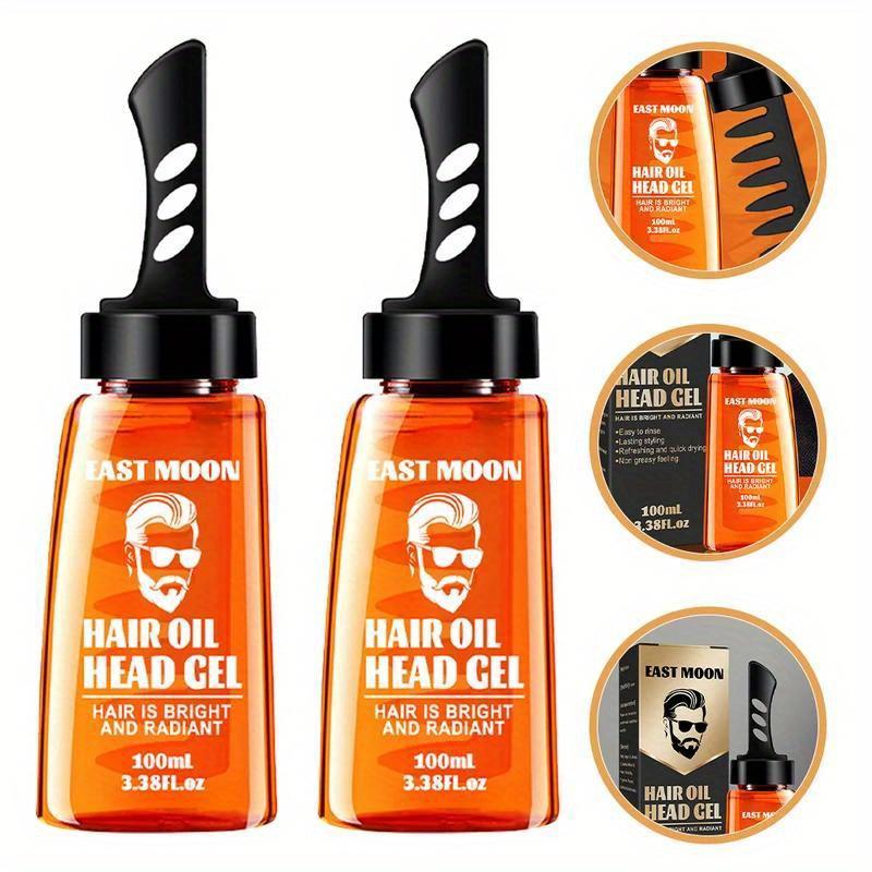 100 мл два в одном масло для волос гель крем для волос расческа с широкими зубьями винтажное масло для волос большая задняя часть головы расческа для волос воск для укладки увлажнение стойкая фиксация для мужчин