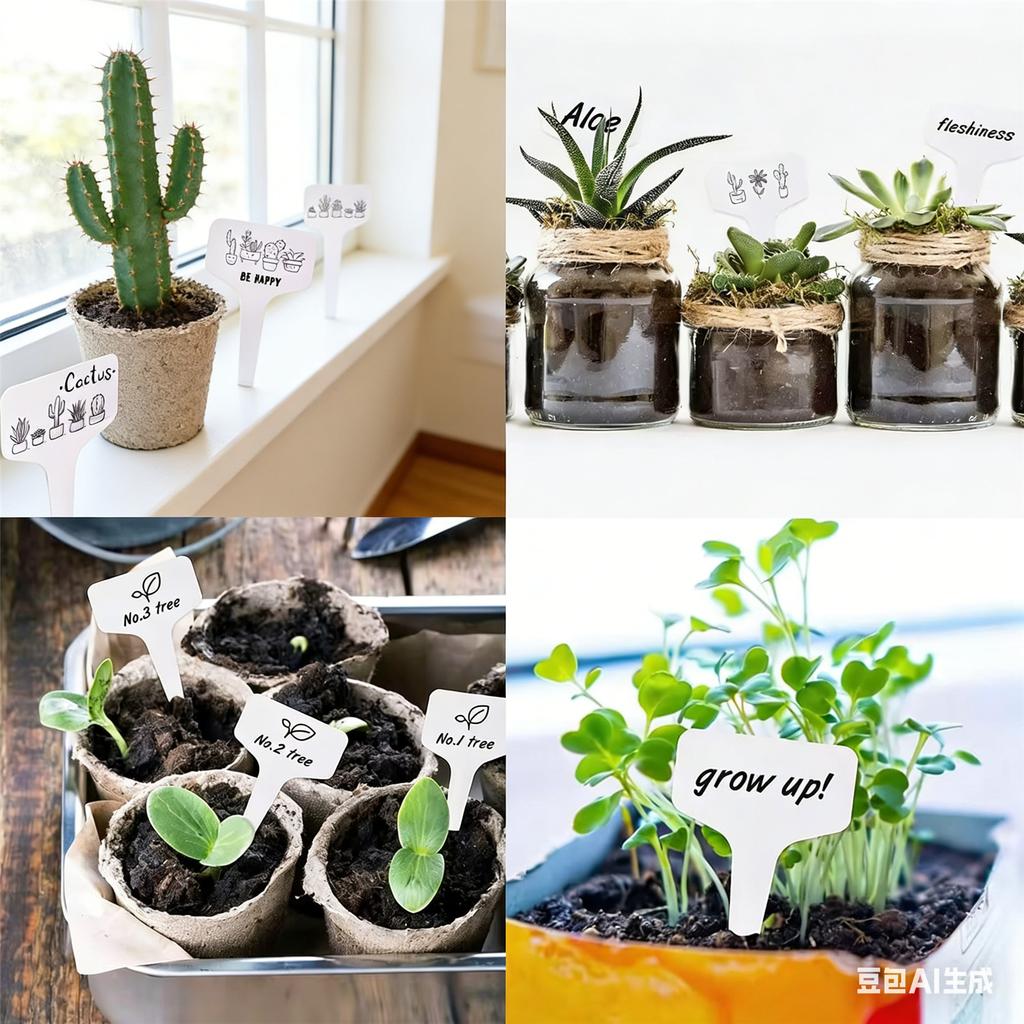 100 Pcs White T-Type Plant Labels 6×10cm PVC Waterproof Garden Tags Reusable Nursery Markers for Flowers Vegetables Potted Plants