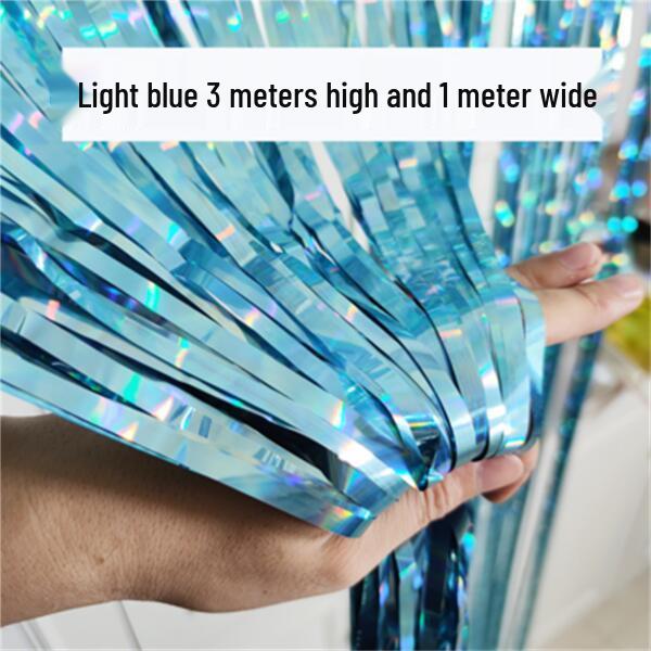 Лазерный фон с бахромой и мишура для украшения вечеринки или мероприятия