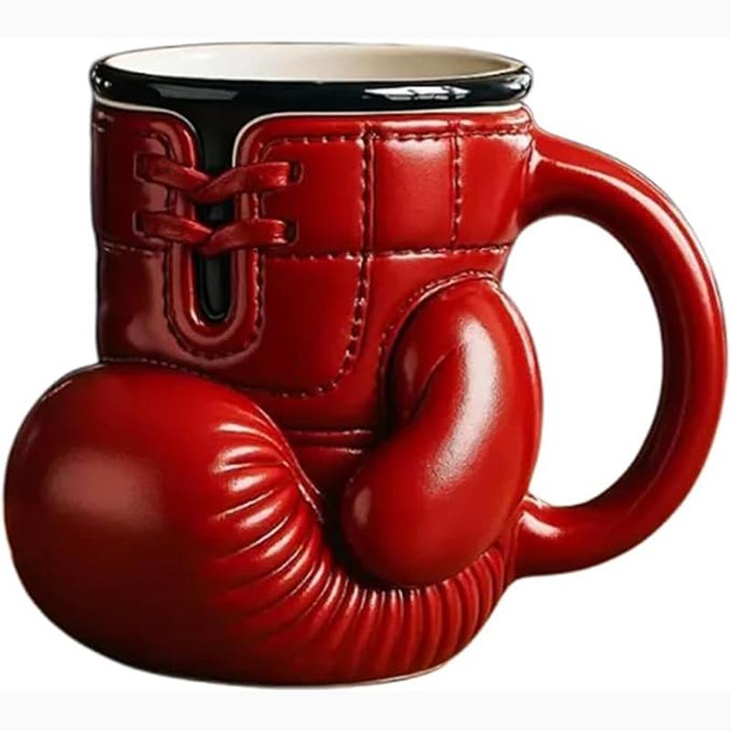 1-2PCS Boxing Glove Mug for Boxing Lovers Novelty Coffee Cup Boxing Themed Tea Cup 12oz Mugs for Home Kitchen