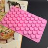 Модная форма для выпечки торта, шоколадного кубика льда, форма для мыла, желе, кухонная силиконовая форма для выпечки, 55 лотков в форме сердца