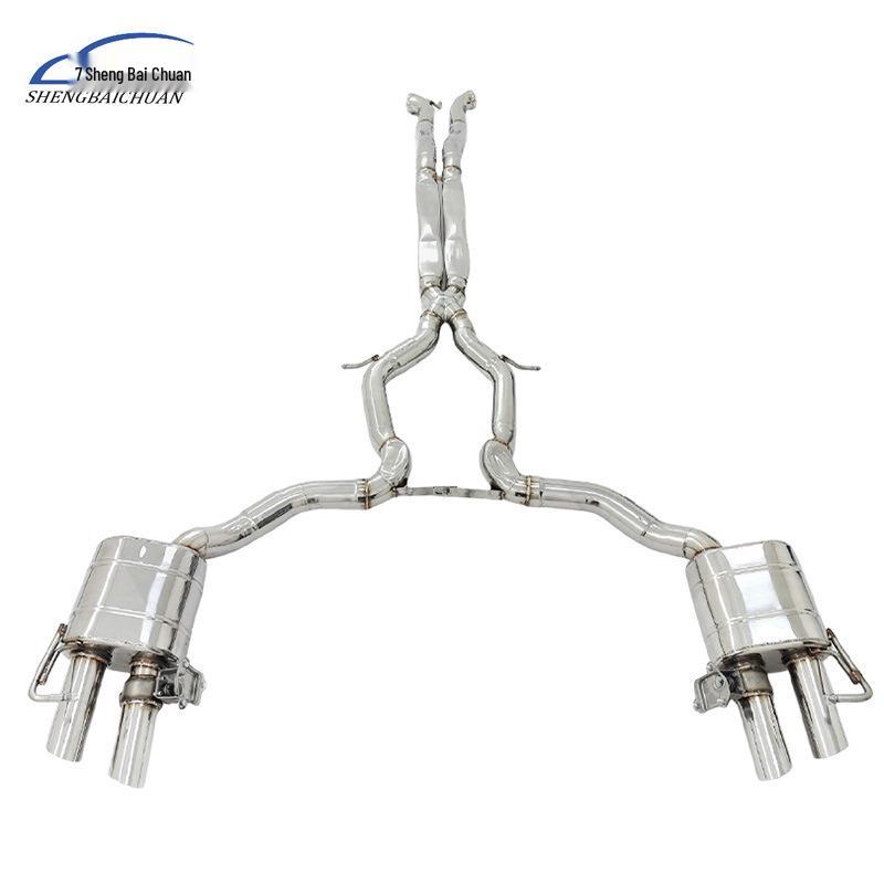 Stainless Steel Exhaust Tailpipe with Valve Control for Bentley Continental 4.0 V8 & 6.0 W12