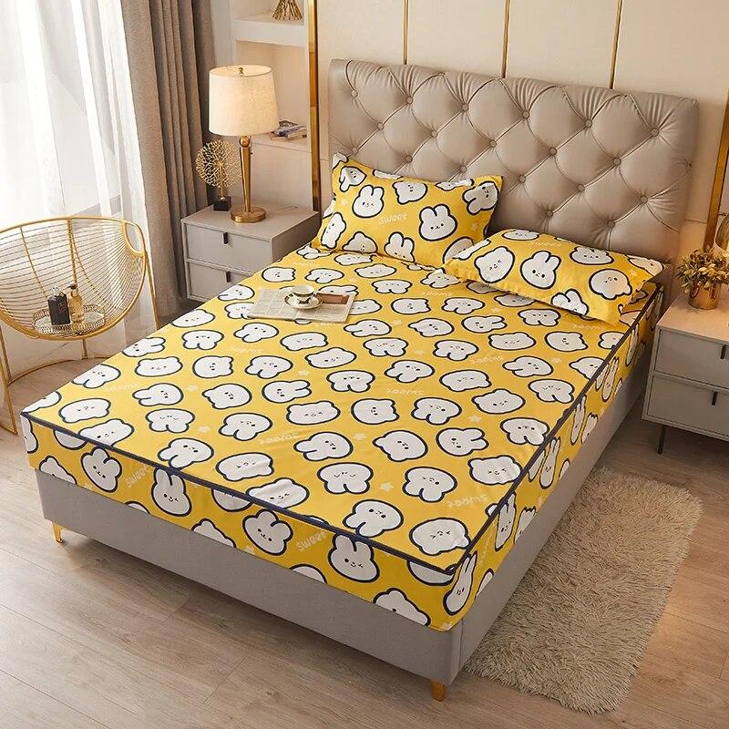 Утолщенный наматрасник с шестисторонней застежкой-молнией, чехол для кровати «все включено», съемный простынь King Queen