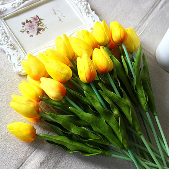 10шт домашний декор для вечеринки искусственные настоящие тюльпаны из искусственной кожи