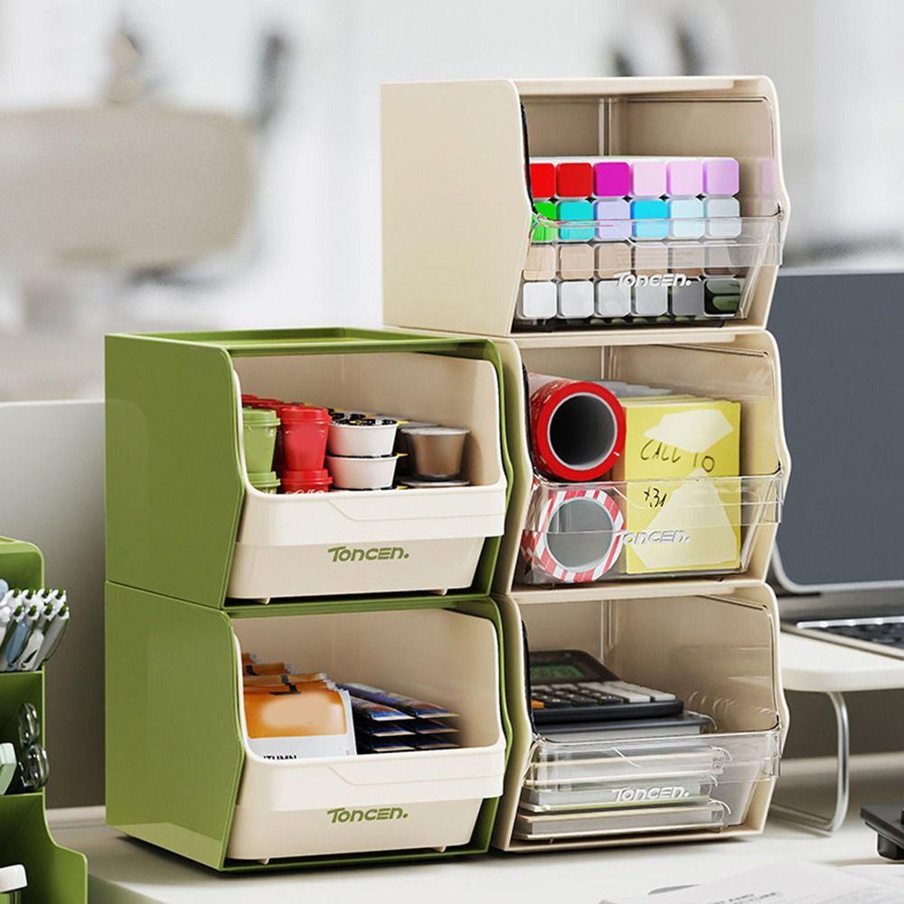 Stackable Tea Bag Storage Box Wall-Mounted Sundries Storage Rack Desktop Storage Box for Home