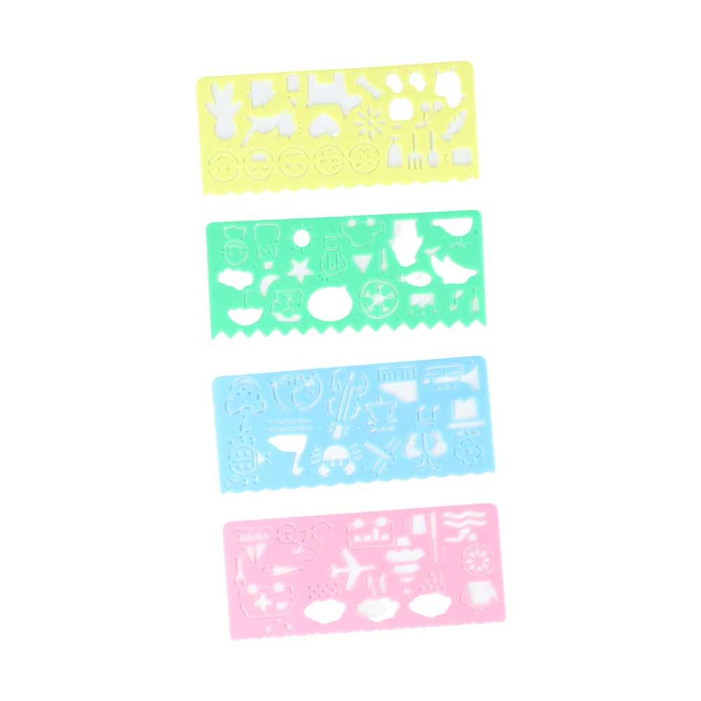 Доска для рисования Мультяшный Спирограф Школьные принадлежности для рисования Пластиковые линейки для рисования Шаблон для рисования