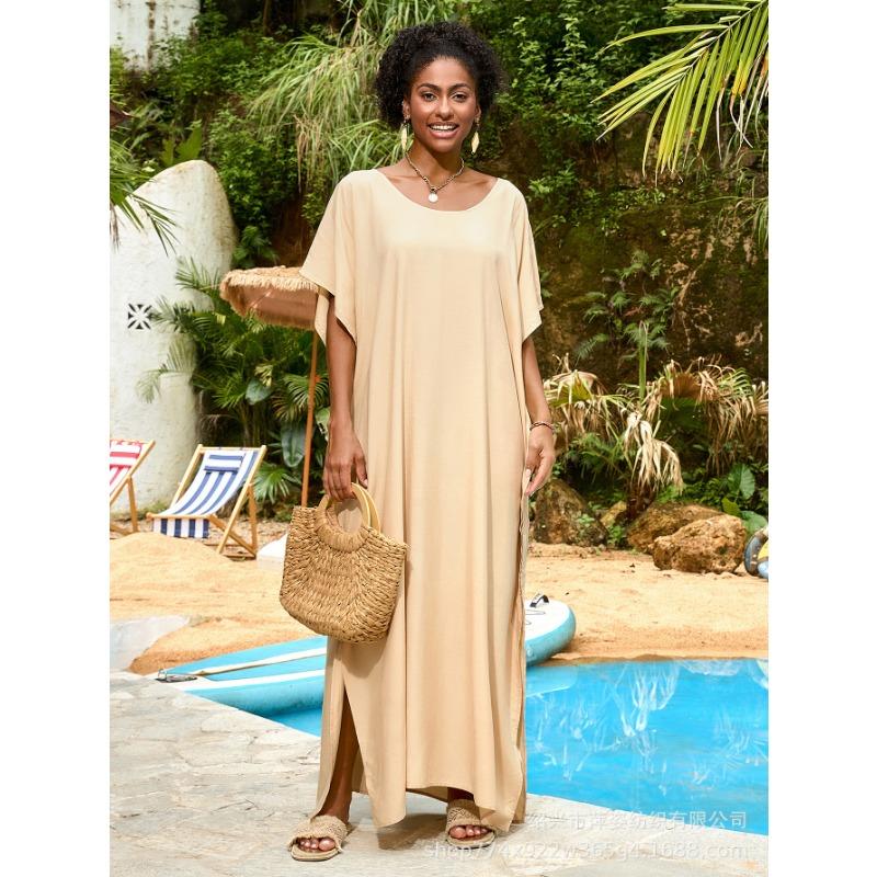 Плюс Размер Женщин Новый Пляжный Отдых Свободное Платье Бикини Прикрытие