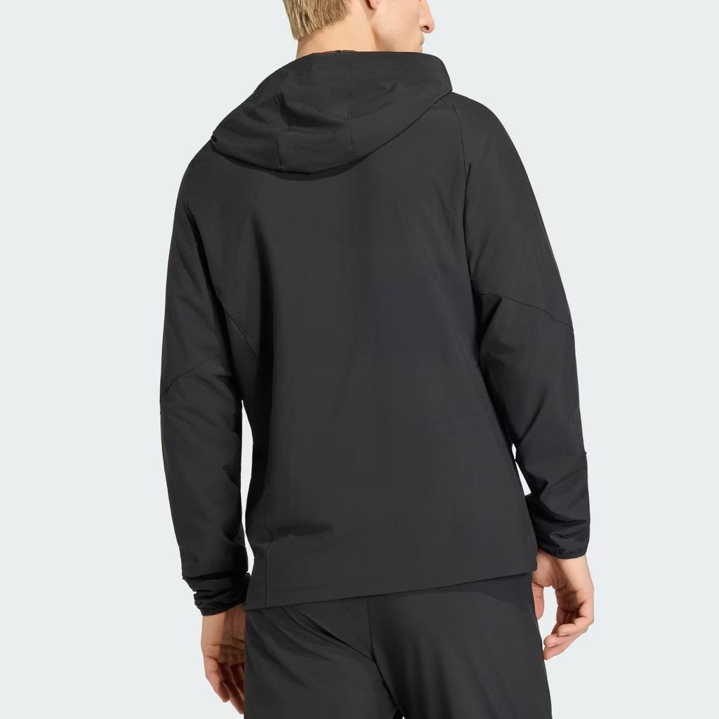 adidas Германия Tiro Ветрозащитная Удобная Футбольная Куртка с Капюшоном Мужские куртки JZ9326