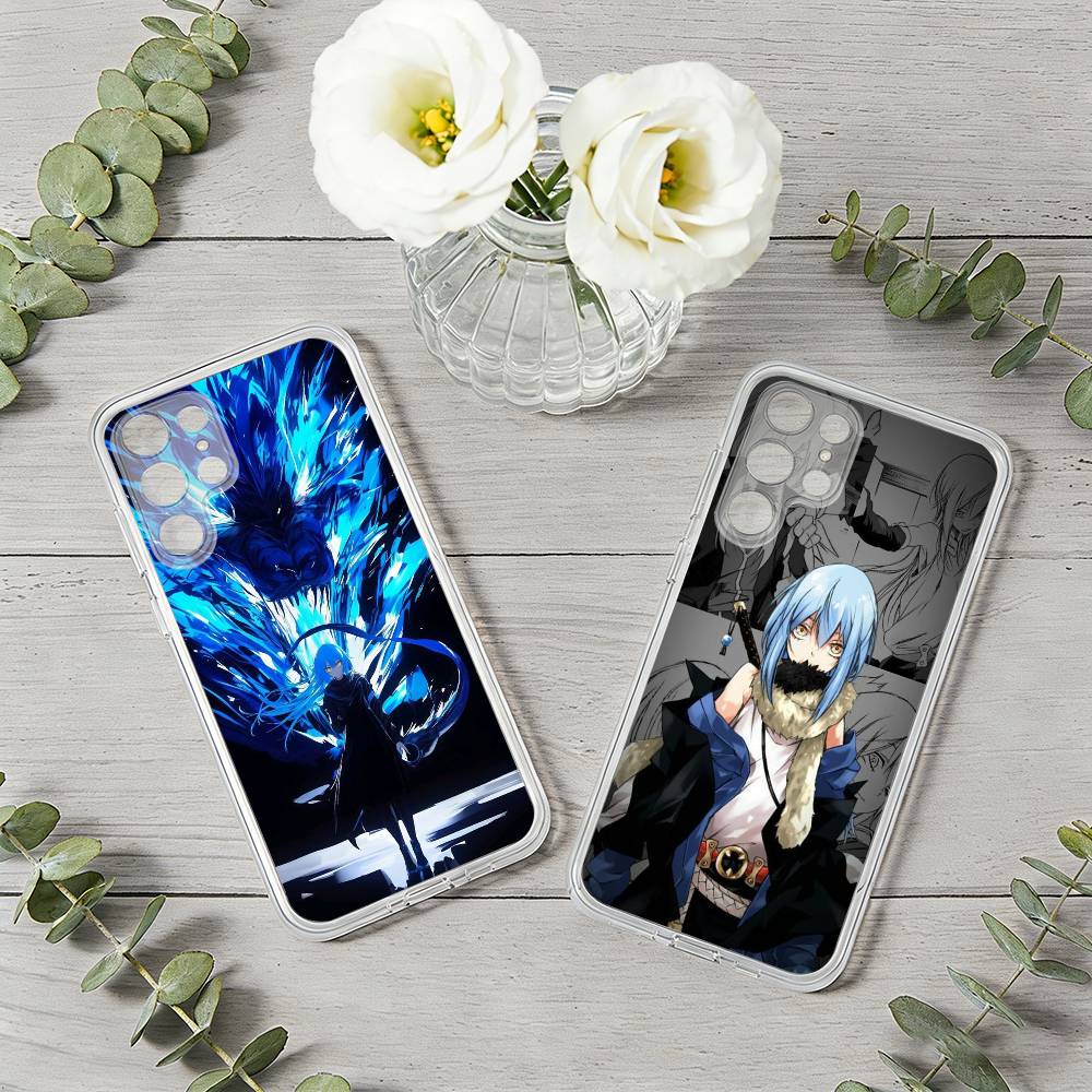 Чехол для телефона с изображением Слайма Римуру Темпеста из аниме Для Samsung S26, S25,S24,S21,S22,S23,S30,Ultra,Plus,5G, Прозрачный чехол