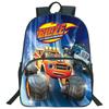Cartoon Blaze and the Monster Machines School Backpack with Shoulder Bags Pencil Bags Boys Girls School Bags Children Rucksack